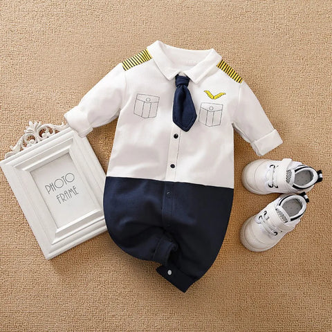 Schickes Baby Tuxedo Outfit - Perfekt Für Feste