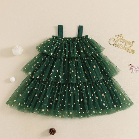 Kerstbaum Kleid Für Mädchen - Festlicher Charme