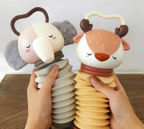 Tierische Akkordeon Rassel – Sensorischer Spielspaß für Babys