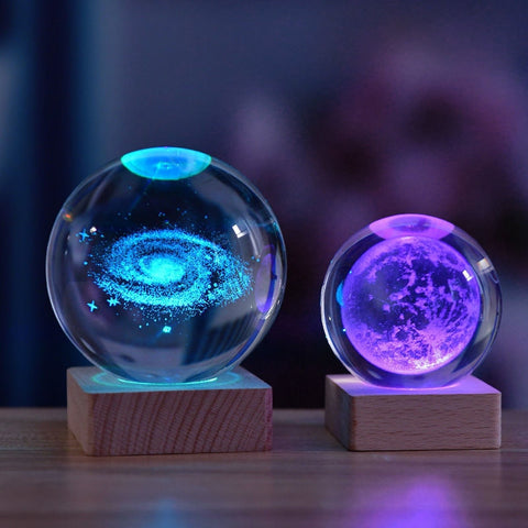 GalaxyGlow - 3D Kristallen Universum Dekorlampe