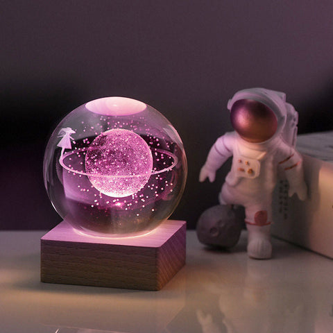 GalaxyGlow - 3D Kristallen Universum Dekorlampe