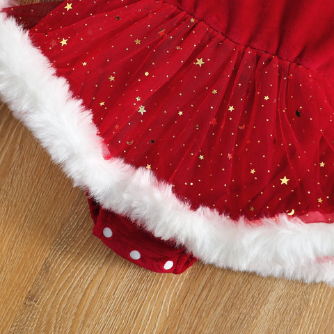 KerstDroom Kleid - Festliches Kleid mit Haarband für Kinder