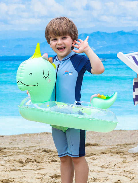 Aufblasbare Schwimmring für Kinder – Dino Schwimmring für Sommervergnügen und Poolaktivitäten