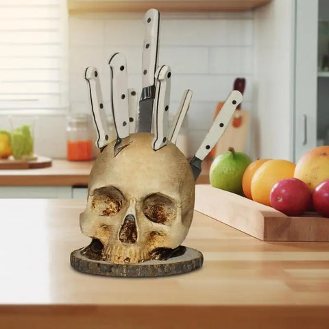 BladeSkull - Einzigartiger Schädelhalter für Küchenmesser