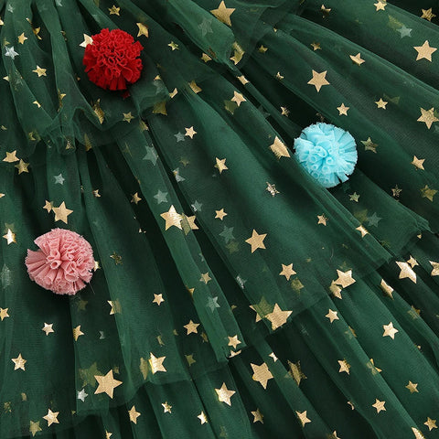 Kerstbaum Kleid Für Mädchen - Festlicher Charme