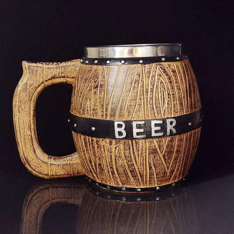 Deutsche Holzfass Bierkrug - Authentisches und Verspieltes Trinkerlebnis