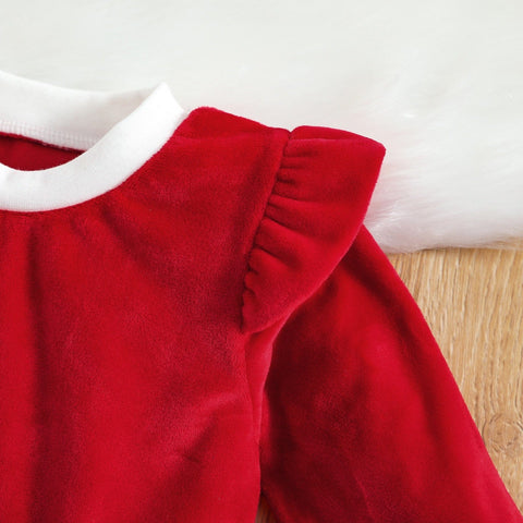 KerstDroom Kleid - Festliches Kleid mit Haarband für Kinder
