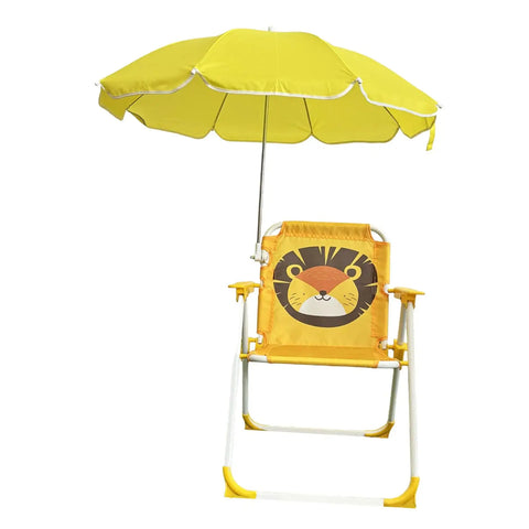 Kinderstrandstuhl mit Sonnenschutz - Zusammenklappbar und Perfekt für Camping und Garten