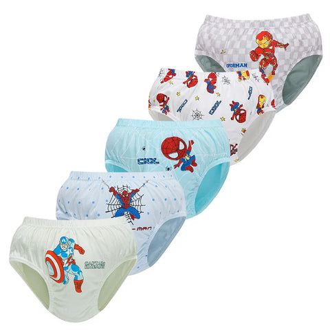 Spider-Man Unterwäsche-Set für Jungen – 5 Stücke in Lustigen Superhelden Designs