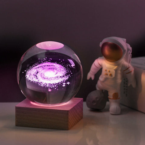 GalaxyGlow - 3D Kristallen Universum Dekorlampe