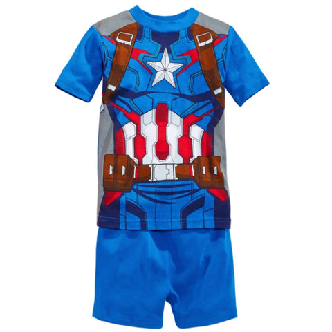 Captain America Pyjama-Set für Kinder - Bequem und Lustig für Jungen und Mädchen