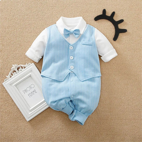 Schickes Baby Tuxedo Outfit - Perfekt Für Feste