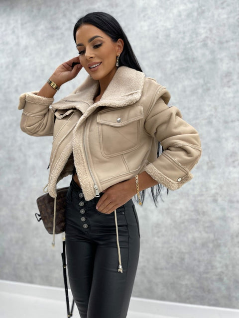 Sophie Stilvolle Bikerjacke - Bequem und Trendy