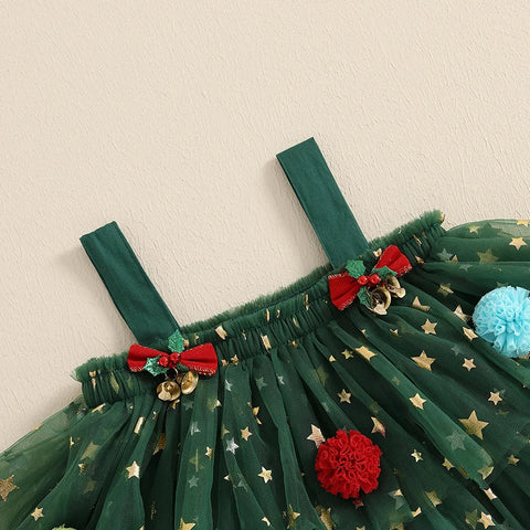 Kerstbaum Kleid Für Mädchen - Festlicher Charme