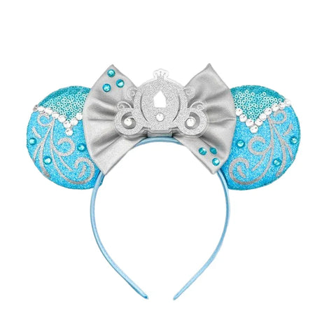 Frozen Haaraccessoires – Elsa und Anna Mickey Mouse Ohren Haarbänder für Mädchen
