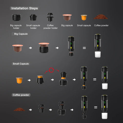 Café On-The-Go Kaffeemaschine – Für Kaffeegenuss unterwegs