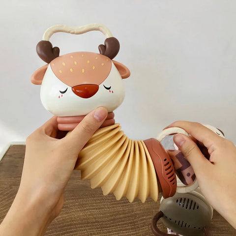 Tierische Akkordeon Rassel – Sensorischer Spielspaß für Babys