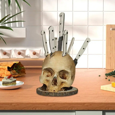 BladeSkull - Einzigartiger Schädelhalter für Küchenmesser