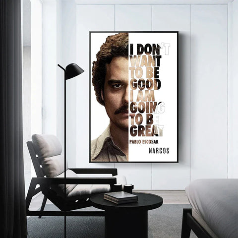 Pablo Escobar Gemälde - Ikonische Kunst für Zuhause