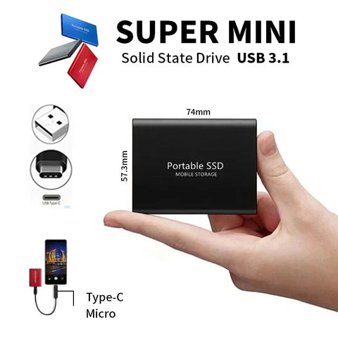 Ultra-schnelle 128TB externe SSD – Kompakte & zuverlässige Speicherung