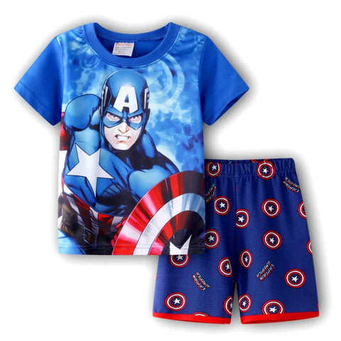 Captain America Pyjama-Set für Kinder - Bequem und Lustig für Jungen und Mädchen