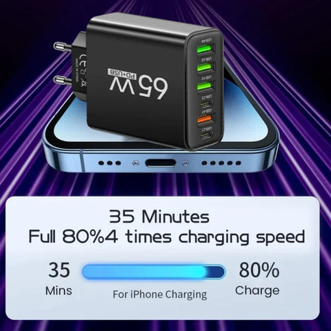 ChargePro Multi USB Ladegerät – Schnell und Sicher für Zuhause und Unterwegs