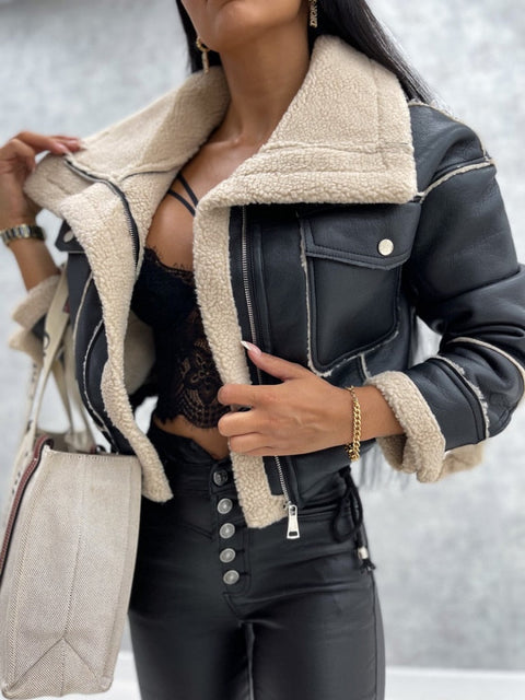 Sophie Stilvolle Bikerjacke - Bequem und Trendy