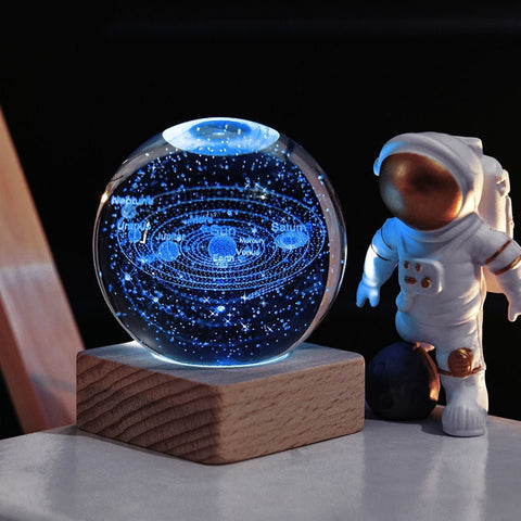 GalaxyGlow - 3D Kristallen Universum Dekorlampe