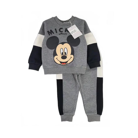 Mickey Mouse Fleece-Set für Kinder – Langarm-Sweatshirt und Hose