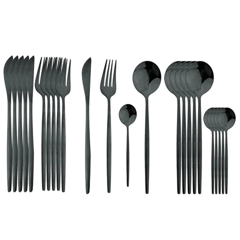 Goldenes Luxus Besteckset - Für eine Elegante Tischdekoration
