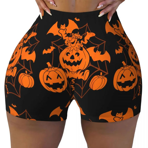 Tigger-Druck Yoga- und Sportshorts für Frauen – Komfortabel und Stilvoll für Aktive Tage