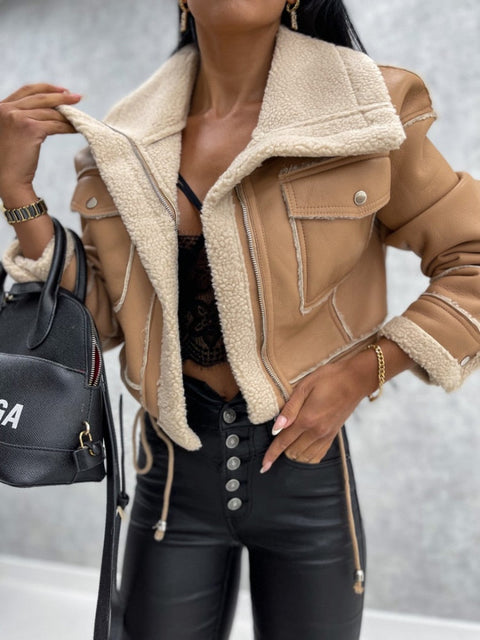 Sophie Stilvolle Bikerjacke - Bequem und Trendy