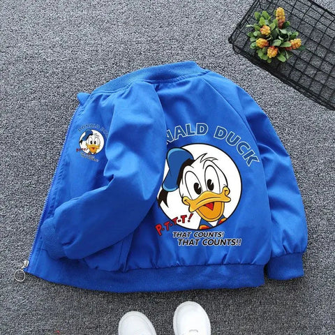 Babyjacke mit Donald Duck Druck – Perfekte Windjacke für Frühling und Herbst