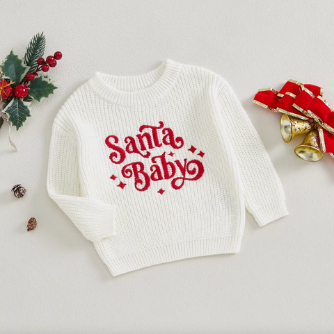 Santa Baby Pullover für Kinder - Festliche Wärme