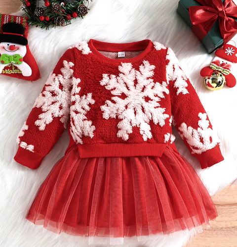 Annas Festkleid - Warmes und Süßes Winteroutfit
