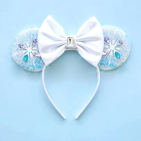 Frozen Haaraccessoires – Elsa und Anna Mickey Mouse Ohren Haarbänder für Mädchen