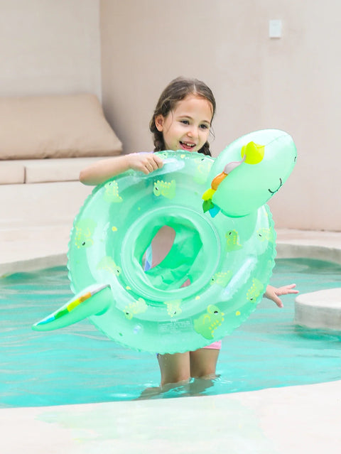Aufblasbare Schwimmring für Kinder – Dino Schwimmring für Sommervergnügen und Poolaktivitäten