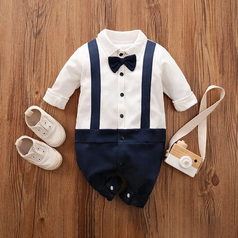 Schickes Baby Tuxedo Outfit - Perfekt Für Feste