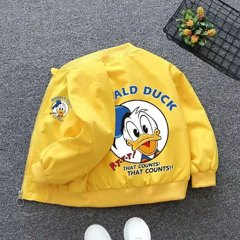 Babyjacke mit Donald Duck Druck – Perfekte Windjacke für Frühling und Herbst