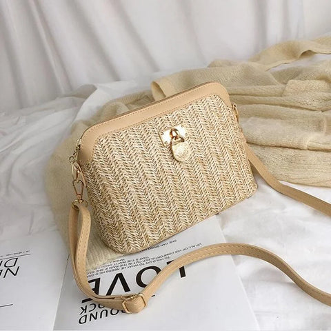 Boho Geflochtene Strohtasche – Elegant und Leicht