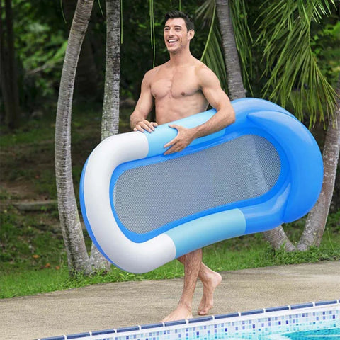 Luxe Aufblasbare Wasserhängematte - Komfortables Liegebett für Pool und Strand