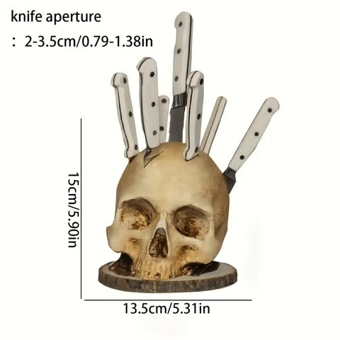 BladeSkull - Einzigartiger Schädelhalter für Küchenmesser
