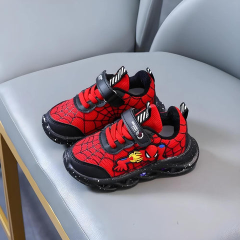 Superheld LED Sneaker - Coole Schuhe mit Lichtern für Kinder
