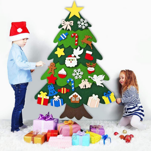 Filz Weihnachtsbaum für Kinder - Kreativ und Wiederverwendbar