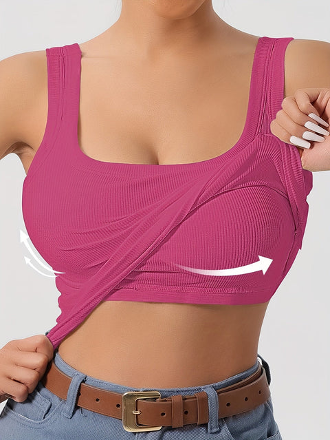 Slim Fit Sommer Top mit Verstellbarem Schnitt – Komfort und Stil in Einem