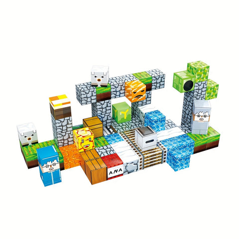 Magnetisches Bau-Set - Kreatives und Pädagogisches Bauen für Kinder