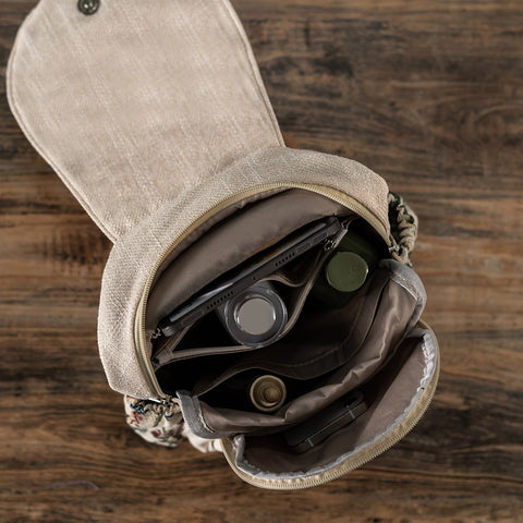 EthnoCharm Stickerei Rucksack – Künstlerisch und Praktisch