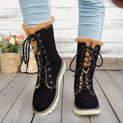 Lieke Winterstiefel mit Schnürsenkeln - Für Stil und Wärme