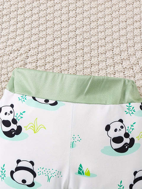 Baby Panda Set – Strampler, Hose und Mütze für Abenteuer im Freien