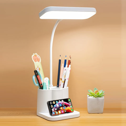 Schlanke Wiederaufladbare LED Schreibtischlampe mit Verstellbarer Beleuchtung – Perfekt zum Lesen und Arbeiten